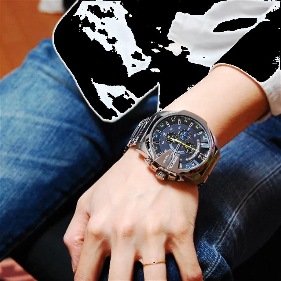 Montre Diesel DZ4465 homme verso boîtier argent