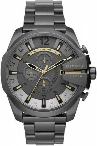 Montre Diesel DZ4466 Mega Chief en acier gris vue 3