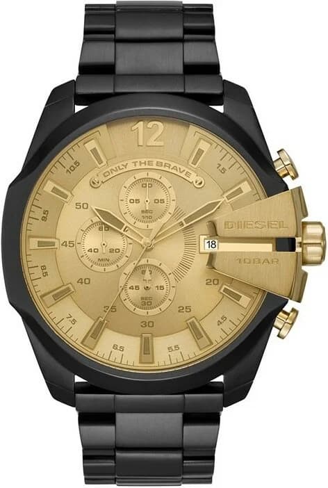 Montre Diesel DZ4485 homme détail cadran doré