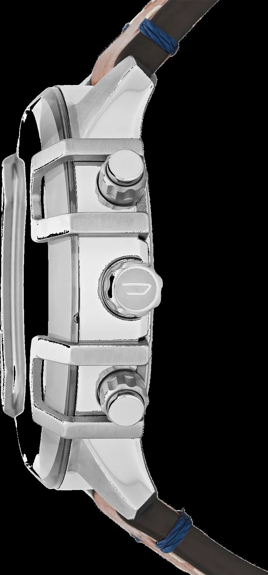 Diesel DZ4518 boîtier acier inoxydable 48mm profil latéral bracelet marron