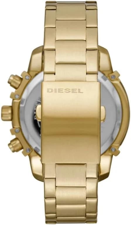 Montre Homme Diesel Griffed DZ4522 en acier doré jaune vue 3