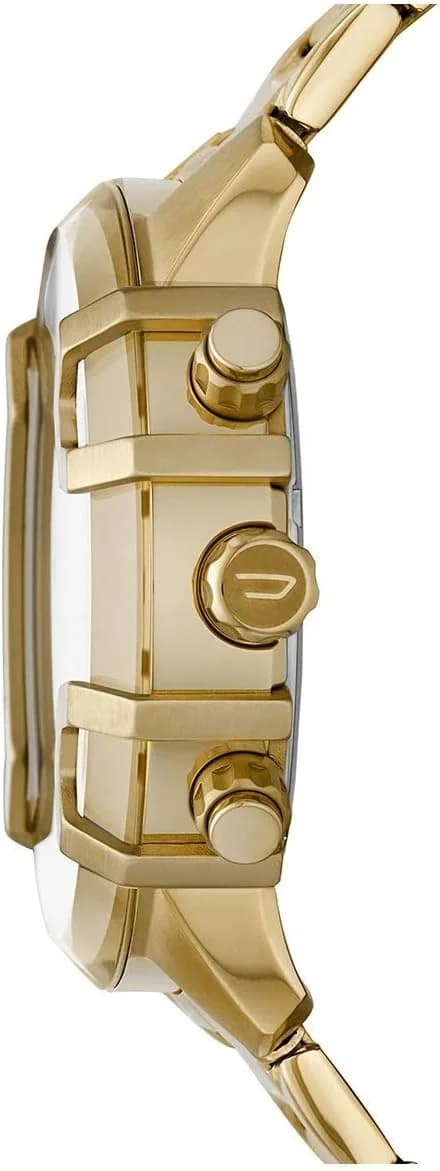 Montre Homme Diesel Griffed DZ4522 en acier doré jaune vue 2