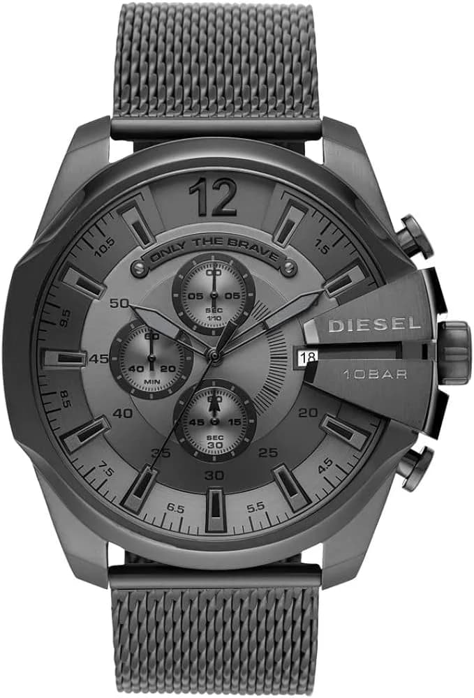 Diesel DZ4527 montre avec cadran noir et bracelet cuivre — Montres Outlet