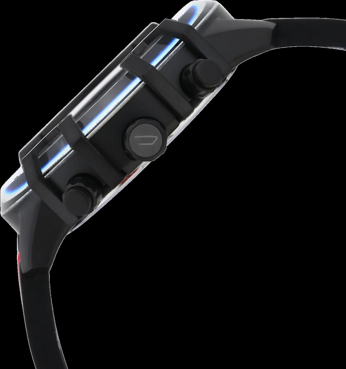 Montre Diesel DZ4530 Griffed en silicone rouge vue 2