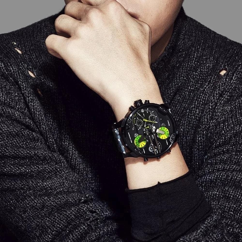 Montre Diesel DZ7311 homme détail cadran noir