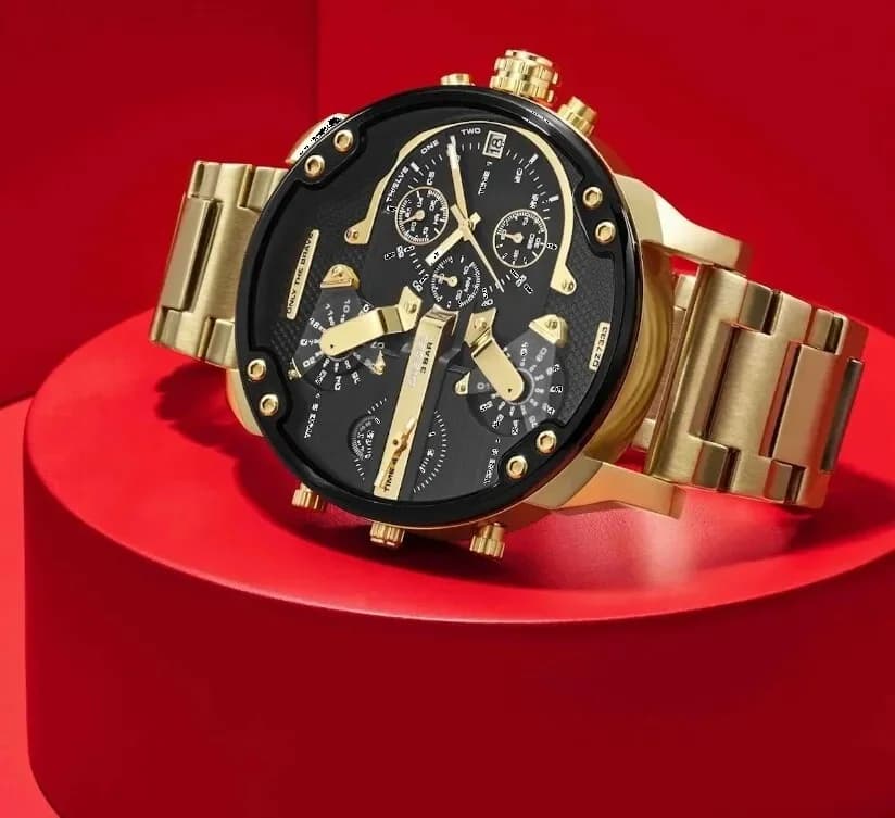 Montre Diesel DZ7333 homme détail bracelet acier inoxydable