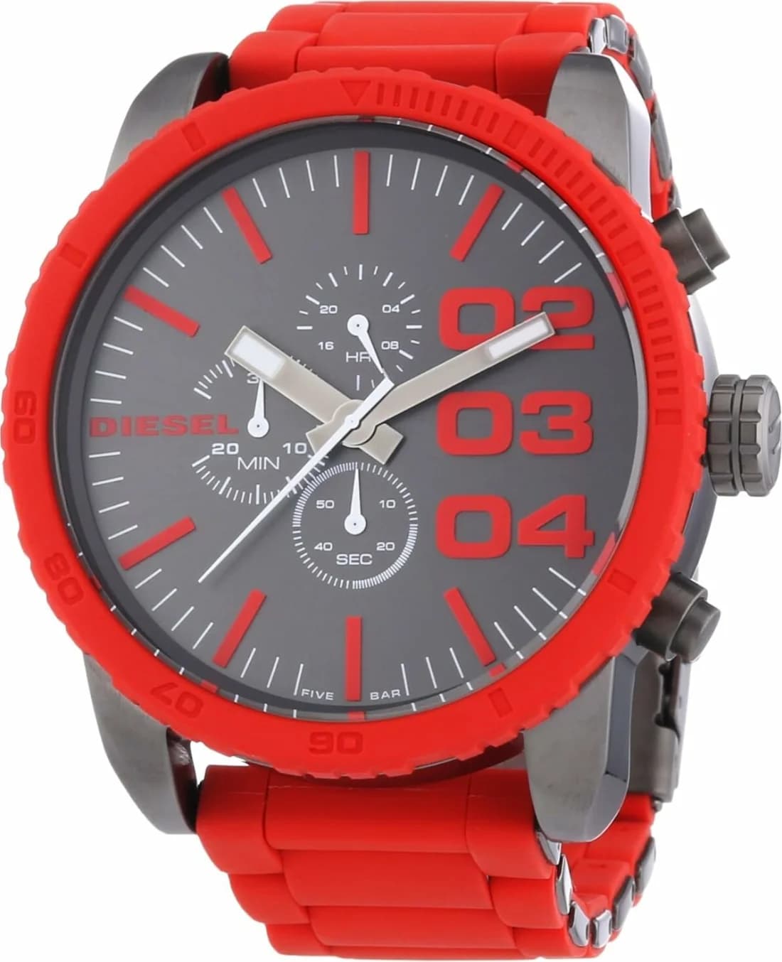 Montre Diesel DZ7372 homme détail cadran noir