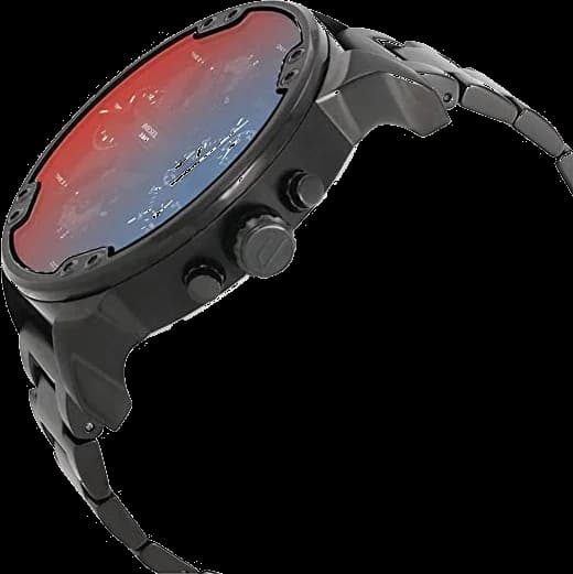 Montre Diesel DZ7395 en Acier Noir et Détails Cuivrés Multi-Fuseaux vue 3