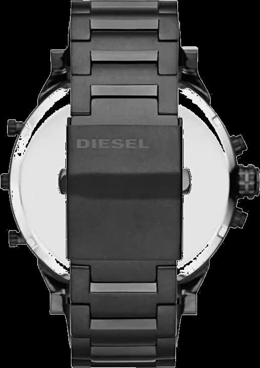 Montre Diesel DZ7395 en Acier Noir et Détails Cuivrés Multi-Fuseaux vue 4