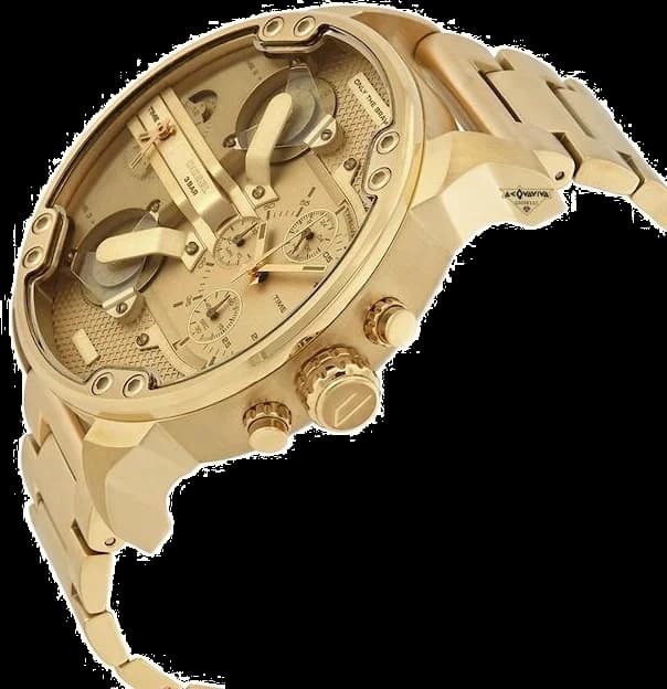 Diesel DZ7399 Mr. Daddy profil bracelet acier or boucle déployante 24mm