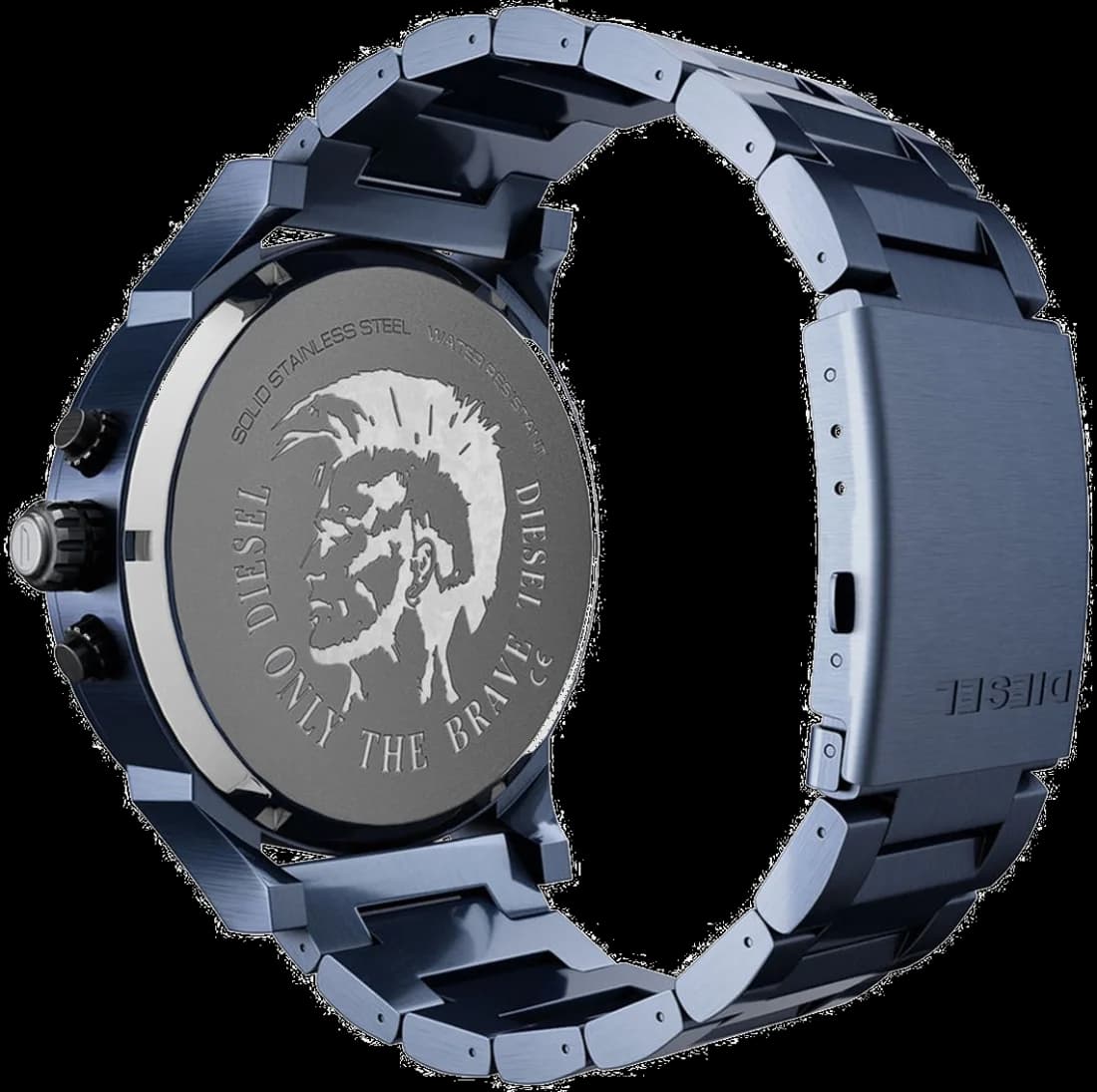 Montre Diesel Mr Daddy 2.0 DZ7414 bleu acier chronographe XXL vue 4