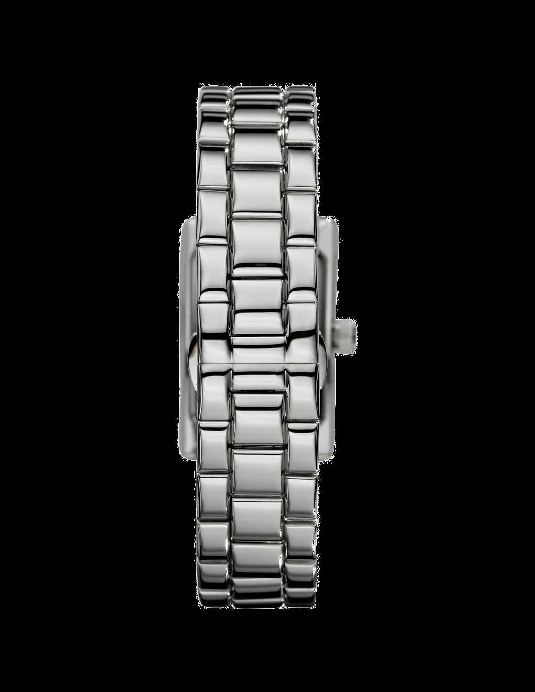 Montre Emporio Armani AR0146 femme détail cadran argent