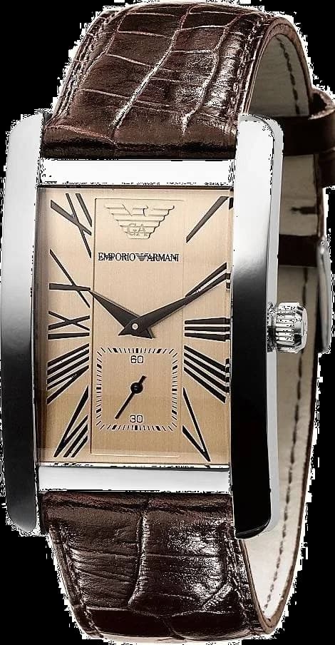 Emporio Armani AR0154 boîtier noir et chronographe — Montres Outlet