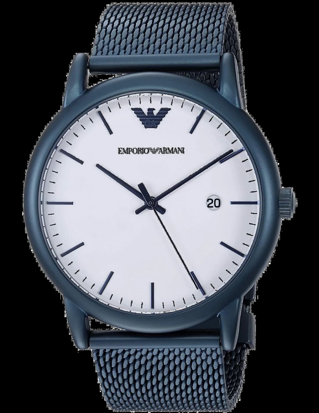 Emporio Armani AR11025 cadran noir et boîtier acier — Montres Outlet
