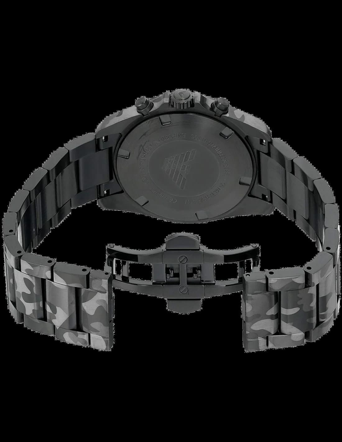 Fermoir de la montre Emporio Armani AR11027 en vue rapprochée