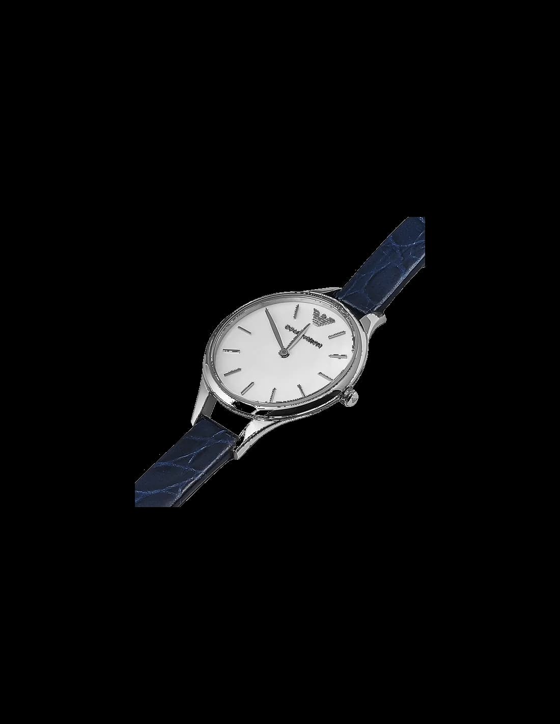 Montre Emporio Armani AR11090 Aurora avec Bracelet en Cuir Bleu Fin vue 4