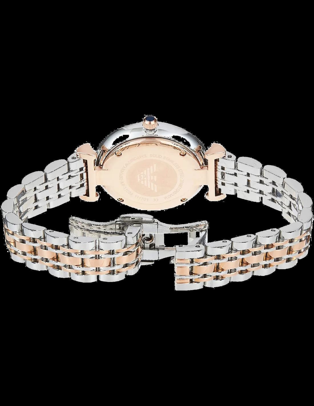 Détail cadran noir Emporio Armani AR11092 — Montres Outlet