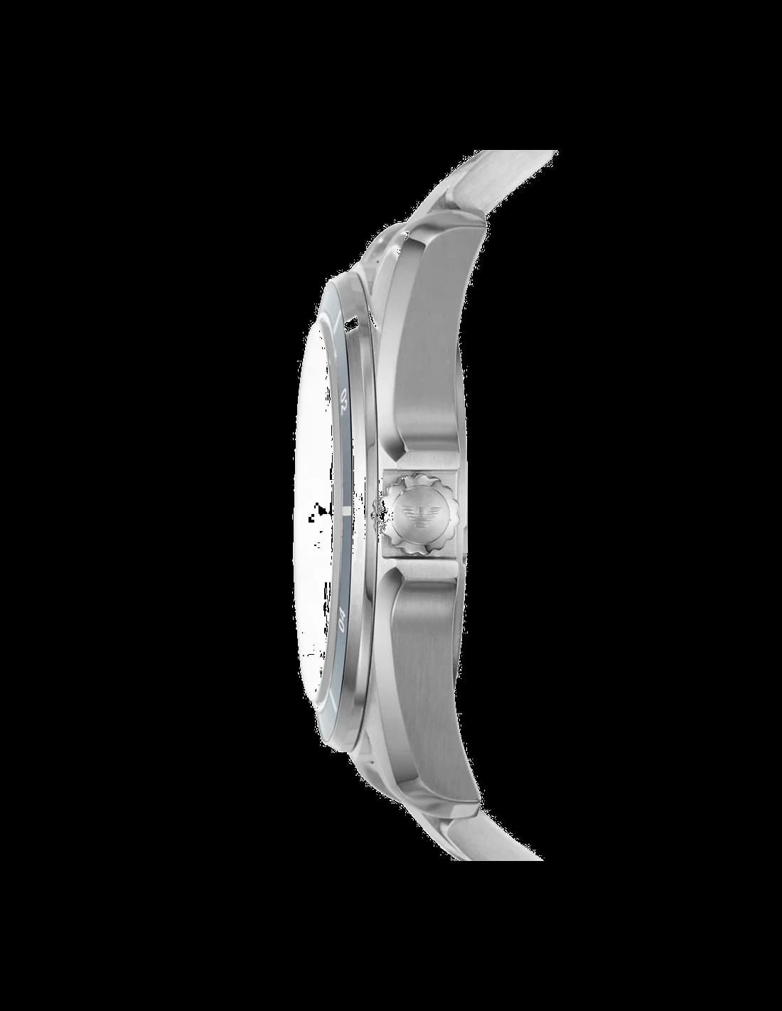 Détail bracelet cuir noir Emporio Armani AR11100 — Montres Outlet