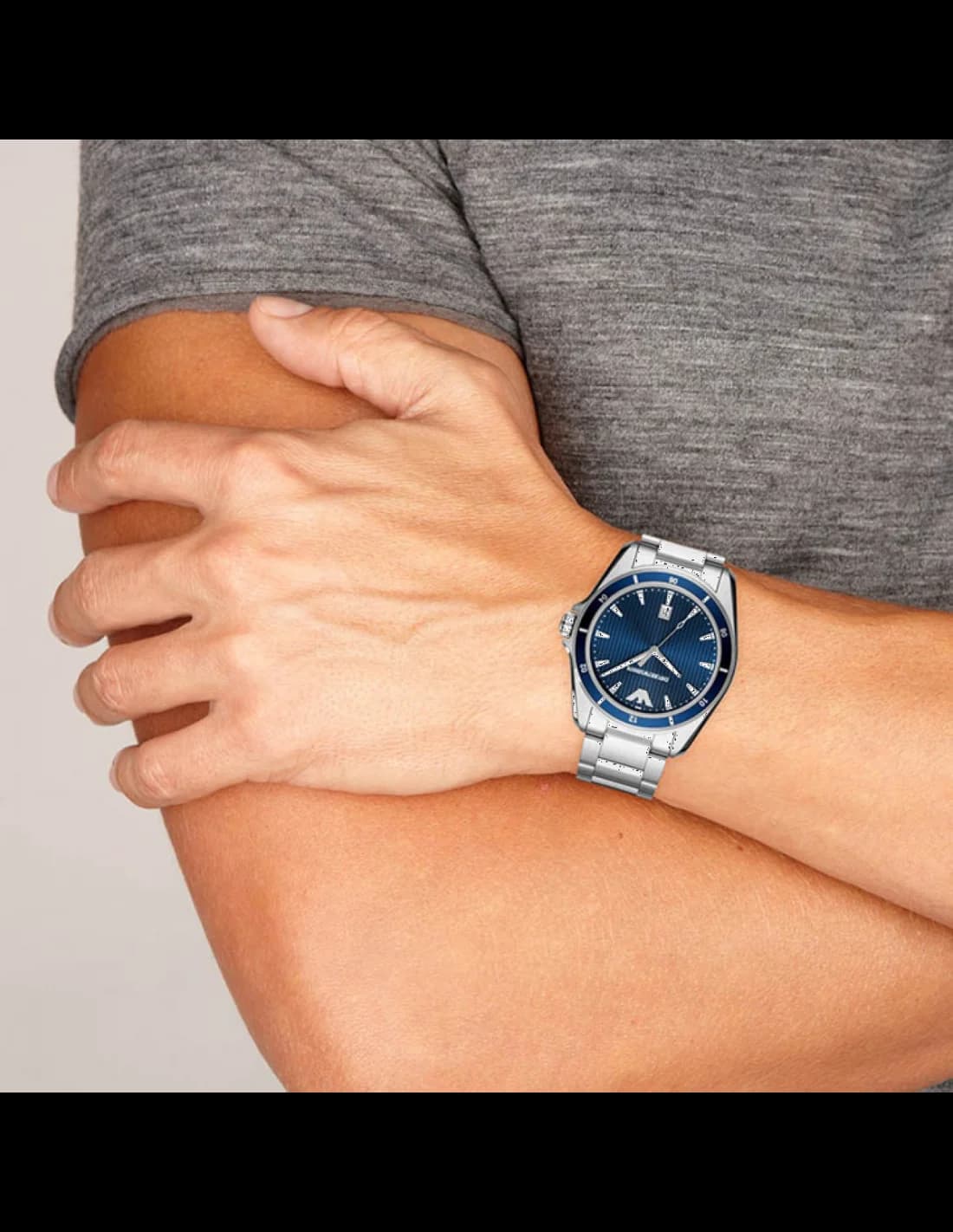 Montre Homme Emporio Armani Classic AR11100 Bleu Ocean vue 4