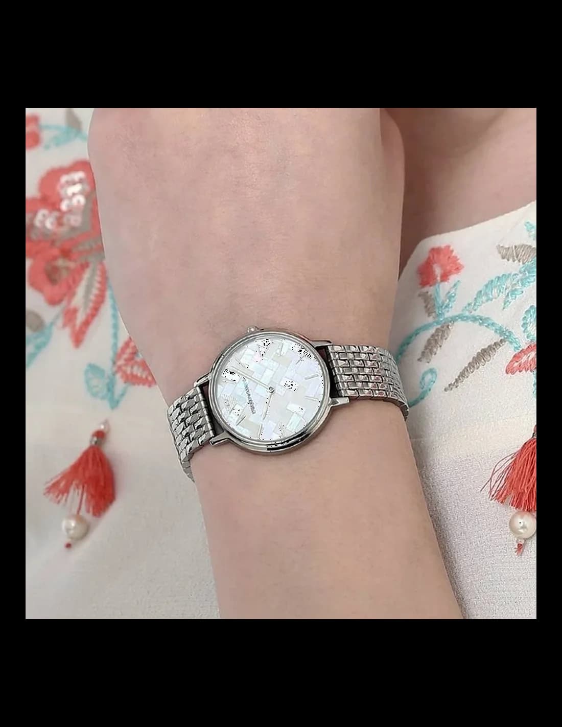 Montre Emporio Armani AR11112 Kappa en Acier et Nacre vue 4