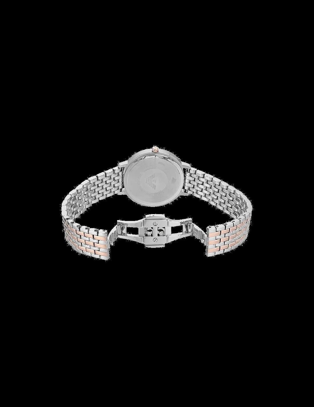 Montre Emporio Armani AR11113 Boîtier Rose Gold et Cuir Gris vue 2