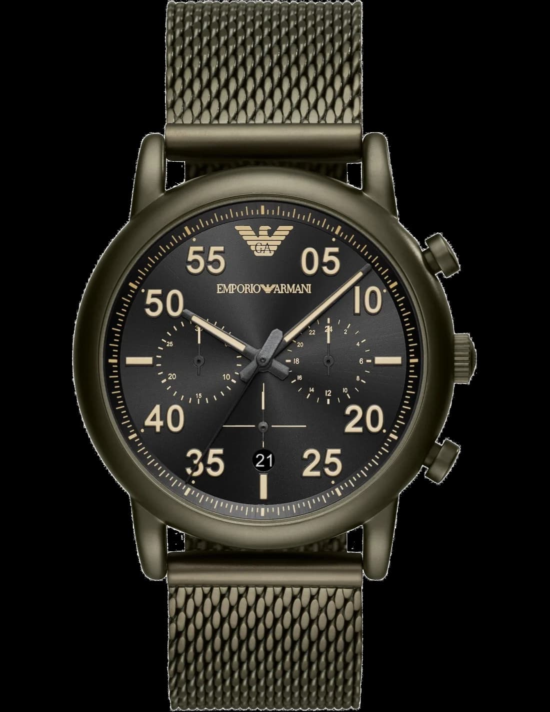 Emporio Armani AR11115 montre en acier noir — Montres Outlet