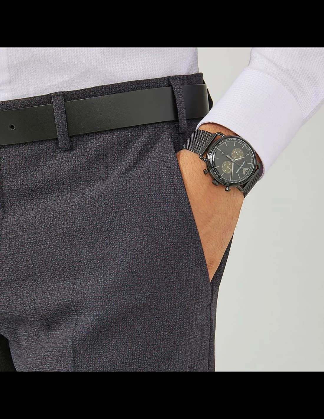 Bracelet en acier de la montre Emporio Armani AR11142