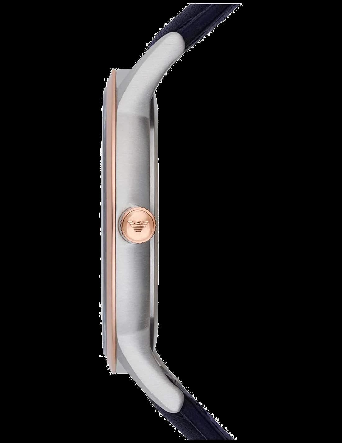 Vue de profil du bracelet acier de l'Emporio Armani AR11188