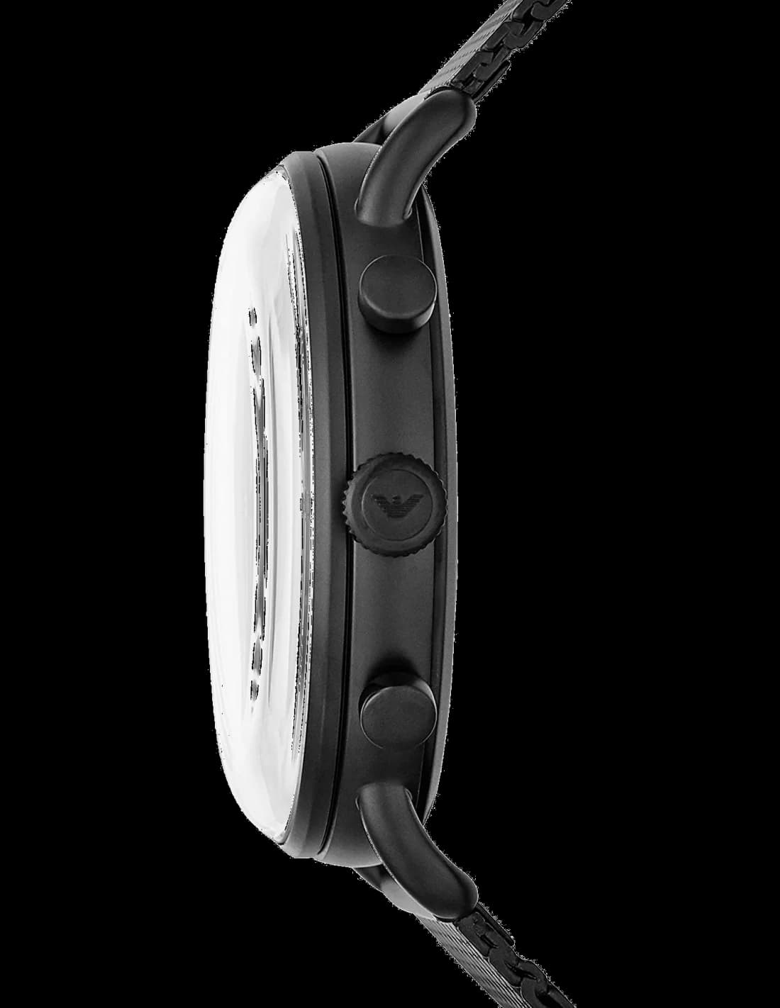 Détails du bracelet en cuir de la montre Emporio Armani AR11201