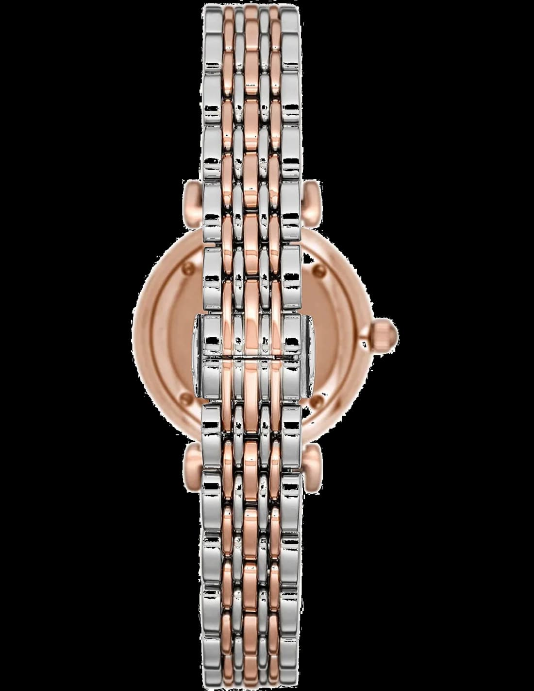 Montre Emporio Armani AR11223 Gianni T-Bar en Acier Rose Gold et Maille Milanaise vue 2