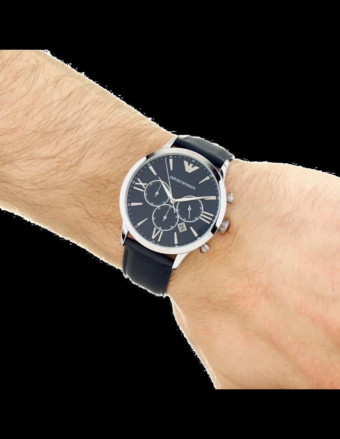 Montre Emporio Armani AR11226 homme verso boîtier argent
