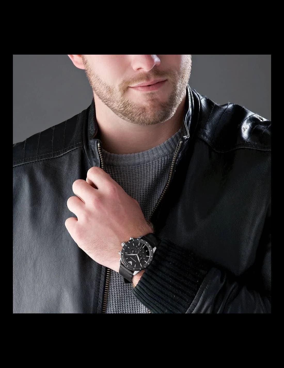 Montre Emporio Armani AR11243 homme verso boîtier argent