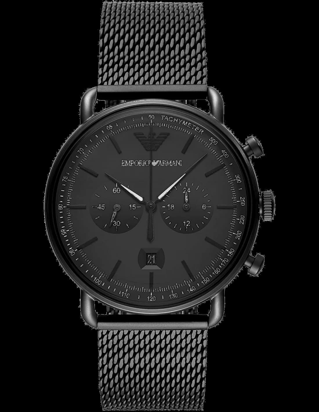Emporio Armani AR11264 montre avec cadran noir — Montres Outlet