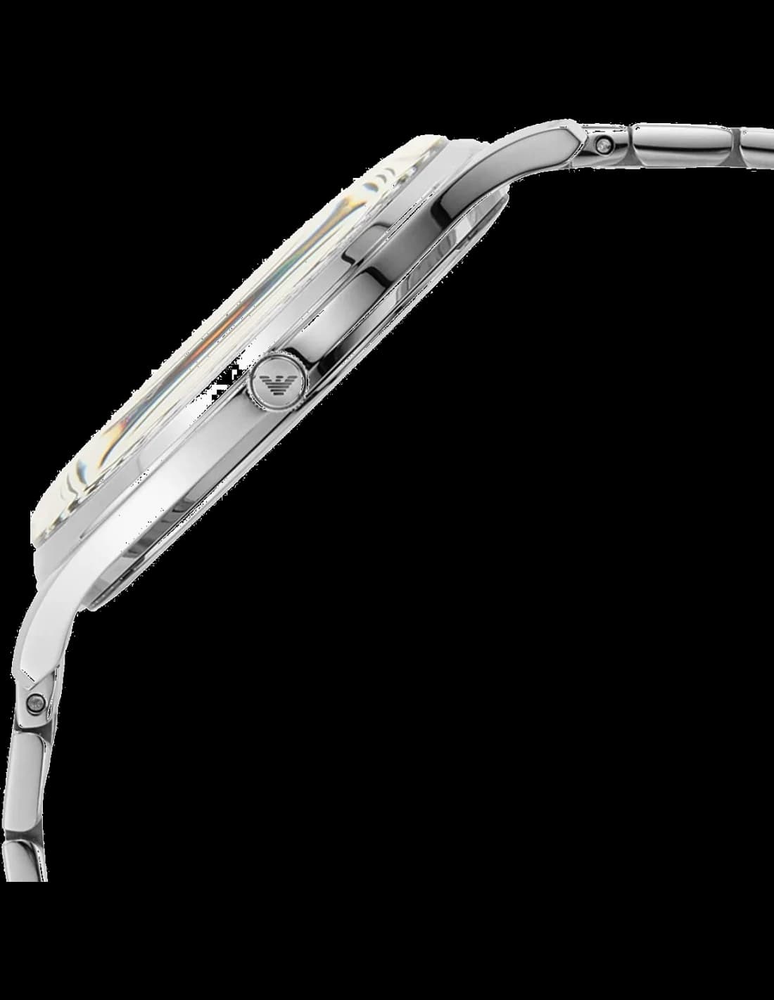 Vue arrière de la montre Emporio Armani AR11286 montrant le fermoir