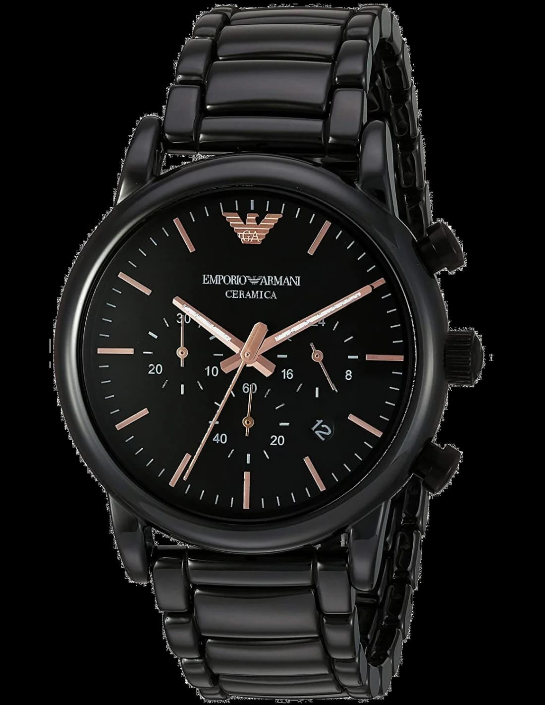 Emporio Armani AR1509 montre chronographe noir — Montres Outlet