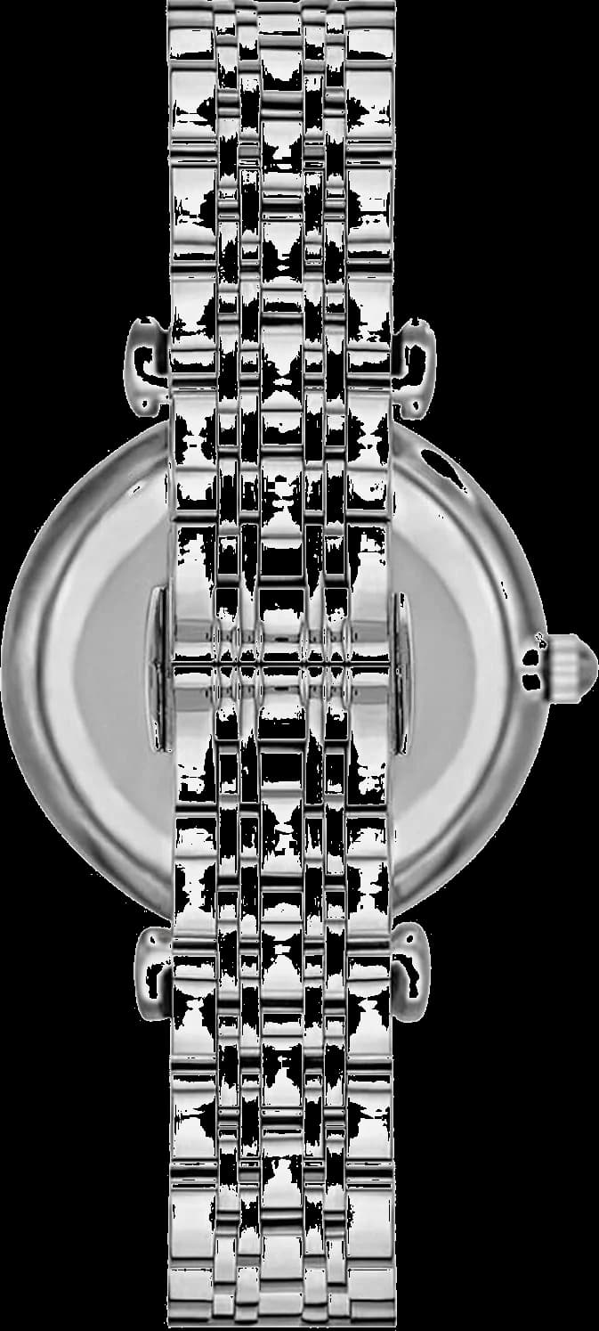 Détails du bracelet cuir noir de l'Emporio Armani AR1779 — Montres Outlet