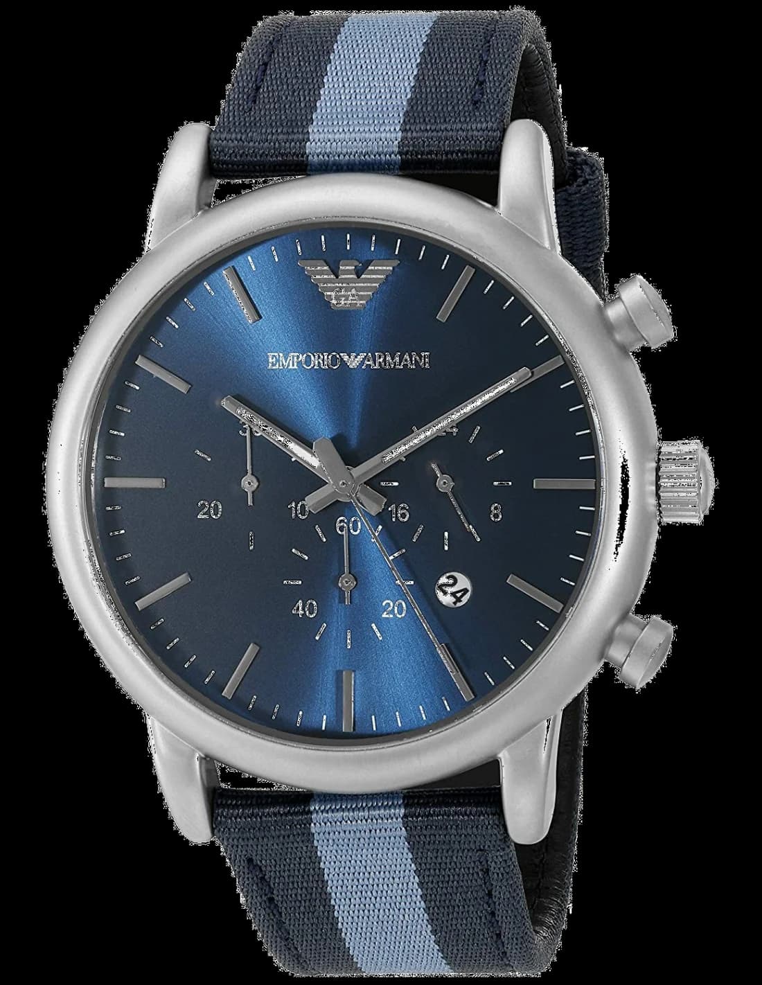 Emporio Armani AR1949 montre chronographe acier noir — Montres Outlet