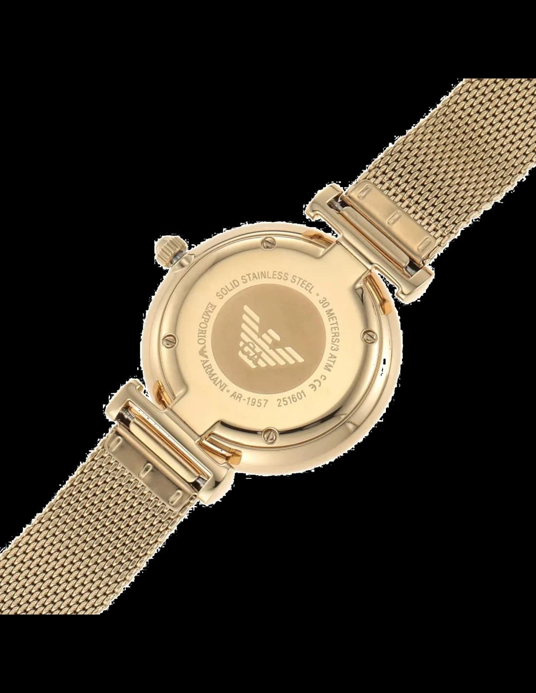 Montre Emporio Armani AR1957 femme verso boîtier or