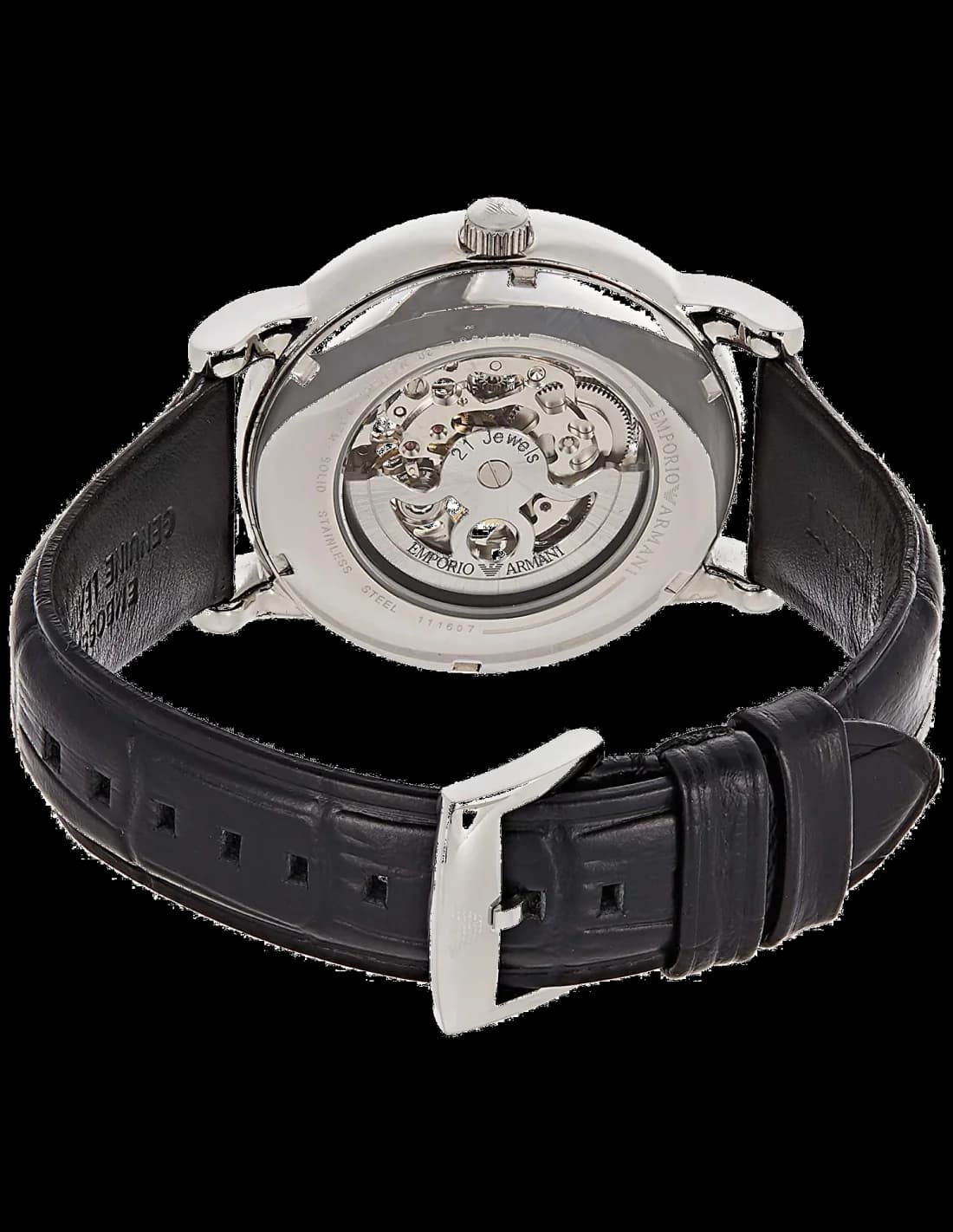 Montre Emporio Armani AR1981 homme détail cadran argent