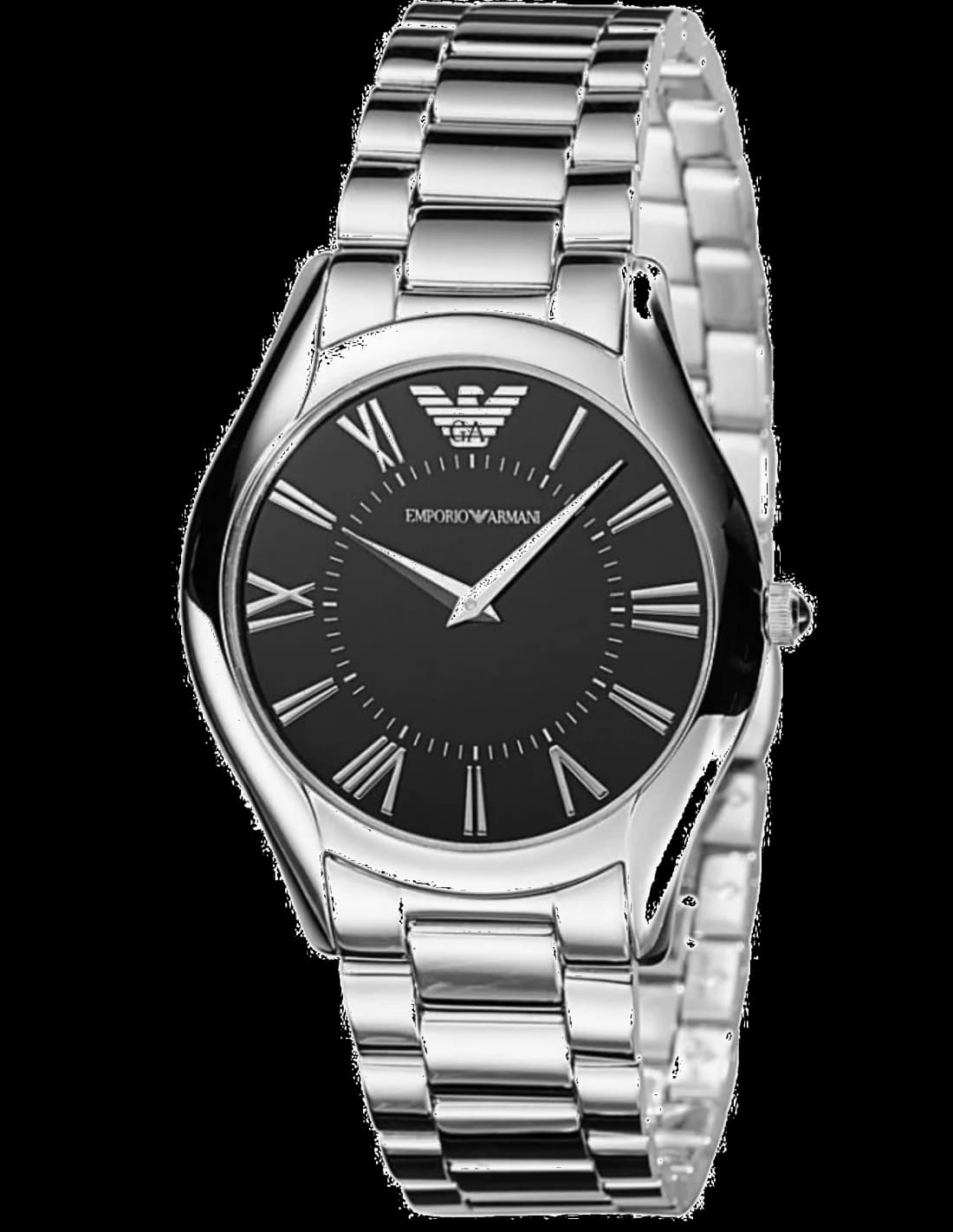 Emporio Armani AR2023 montre côté cadran noir — Montres Outlet