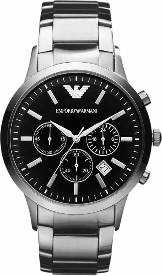 Emporio Armani AR2434 chronographe noir — Montres Outlet