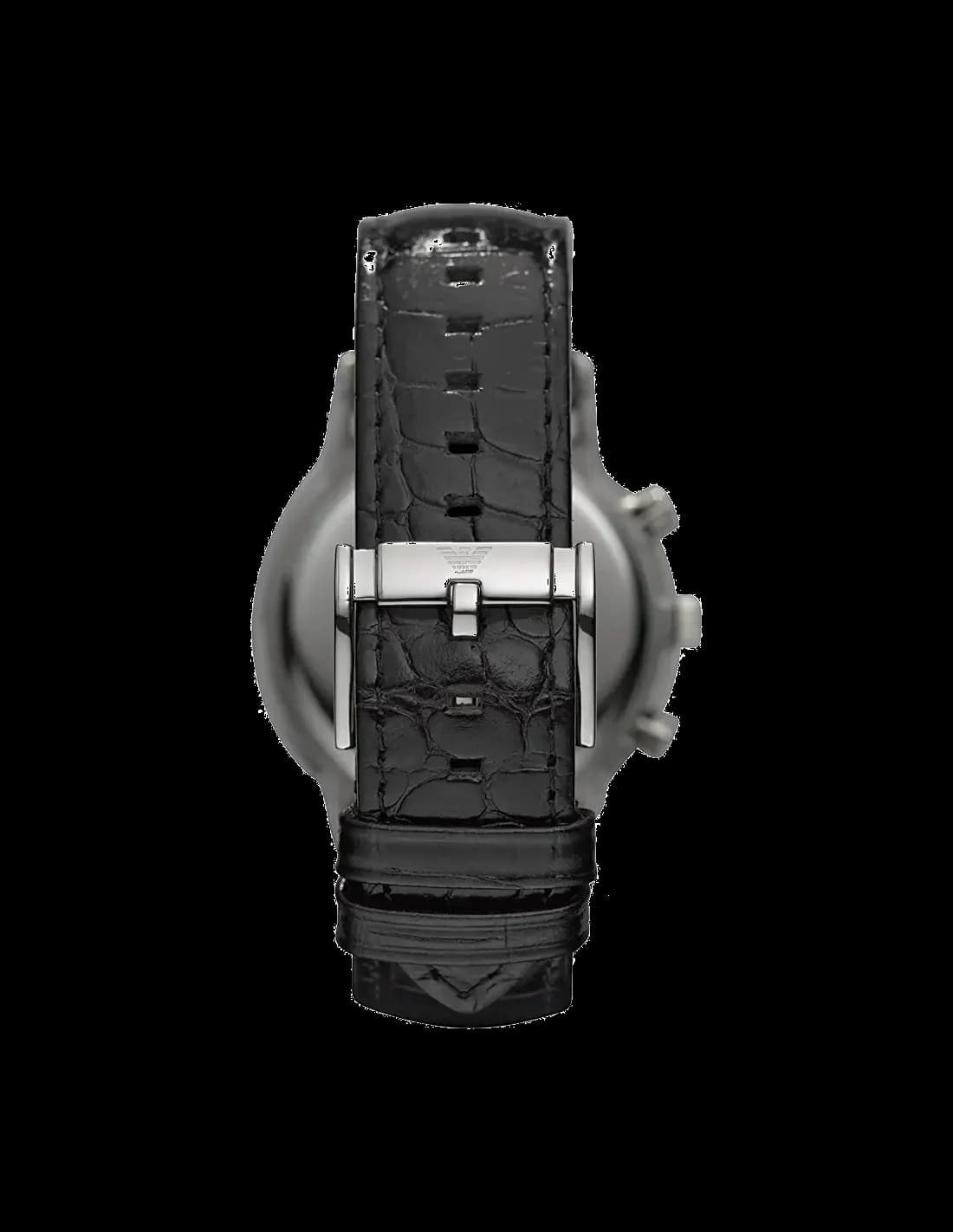 Montre Homme Emporio Armani AR2447 Bracelet Cuir Noir et Chronographe vue 4