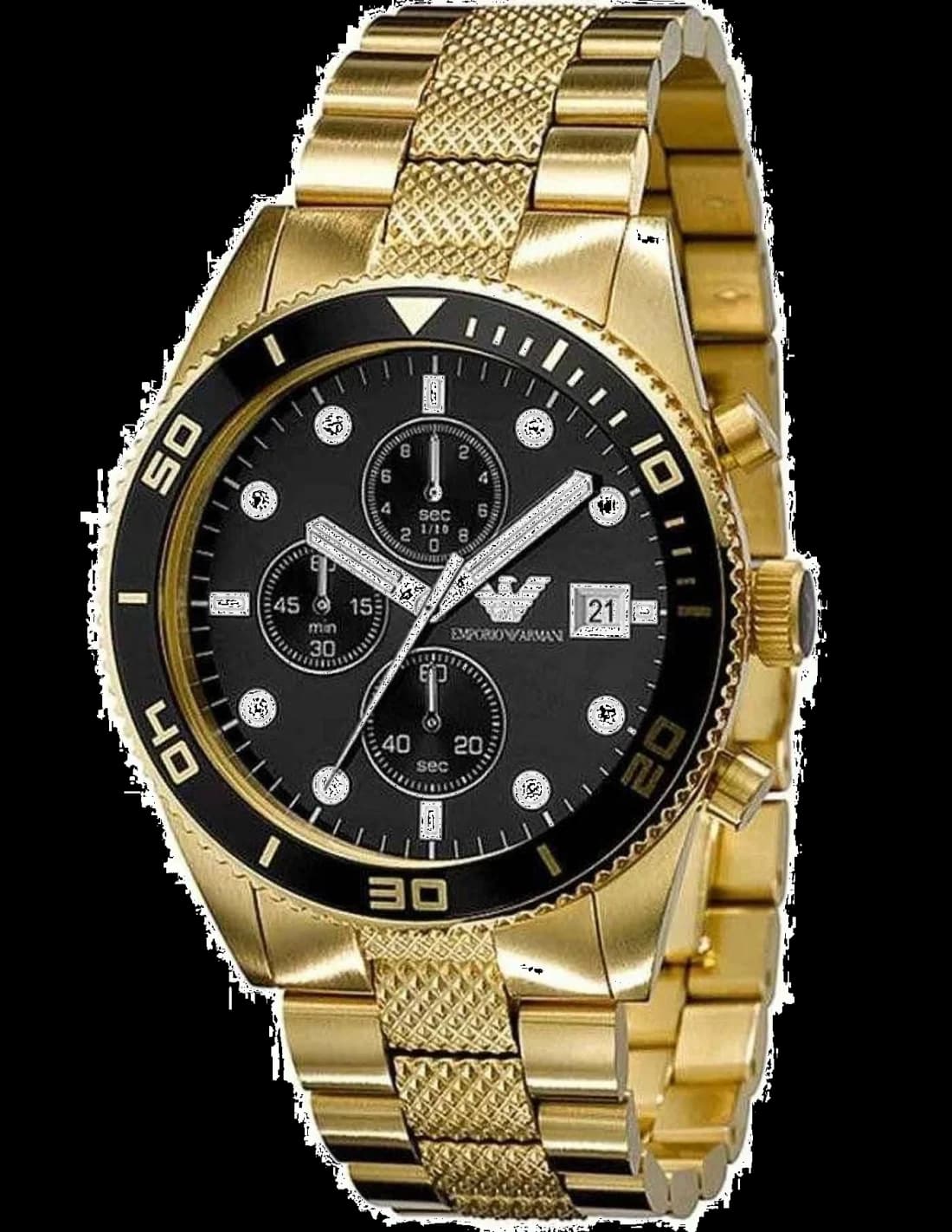 Emporio Armani AR5857 cadran noir — Montres Outlet