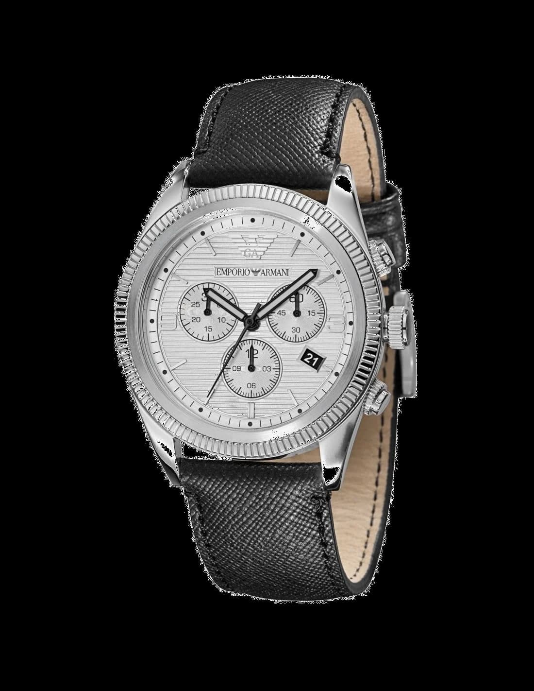 Emporio Armani AR5895 montrant son cadran noir — Montres Outlet