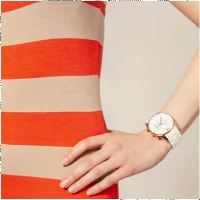 Montre Emporio Armani AR5920 femme détail cadran blanc