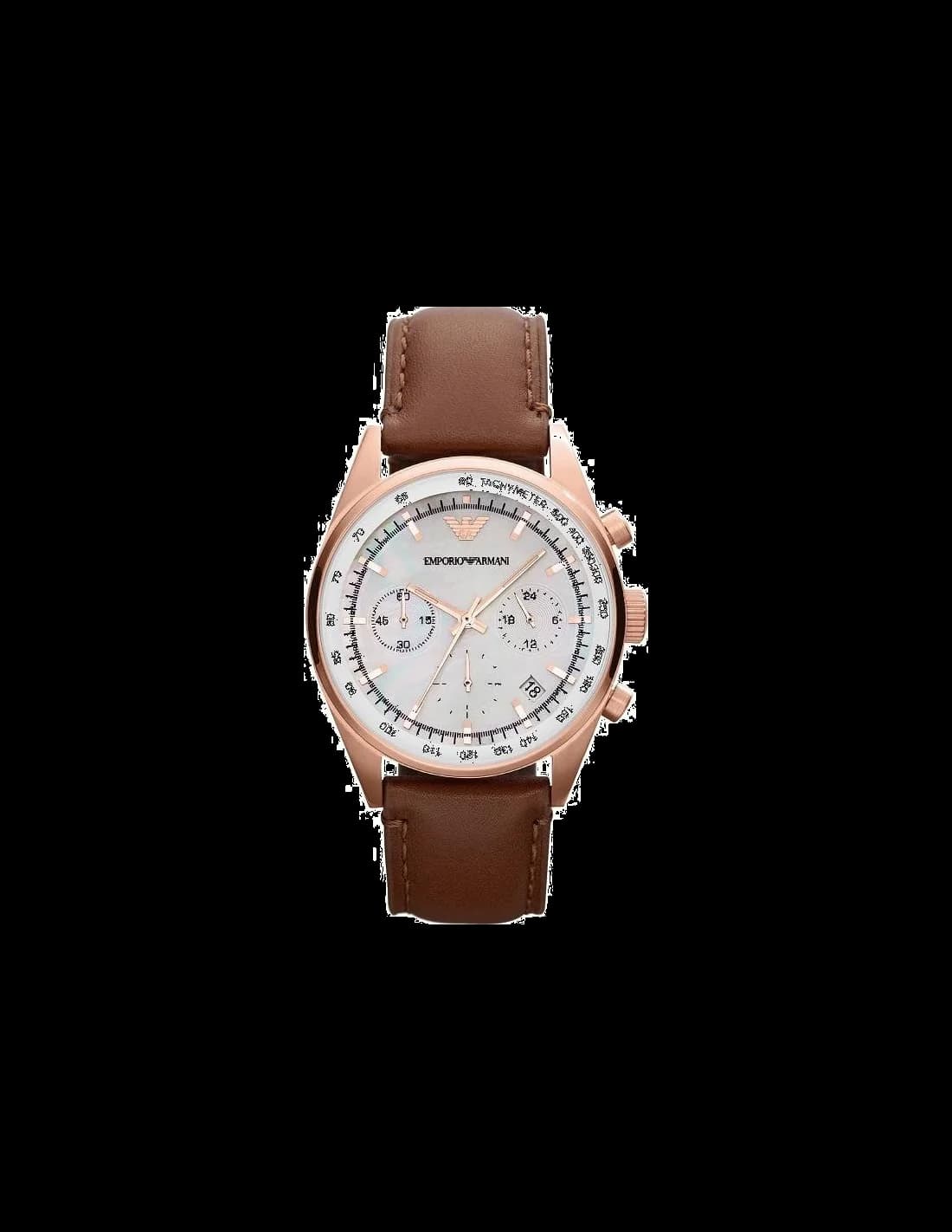 Emporio Armani AR5996 — cadran noir visible — Montres Outlet