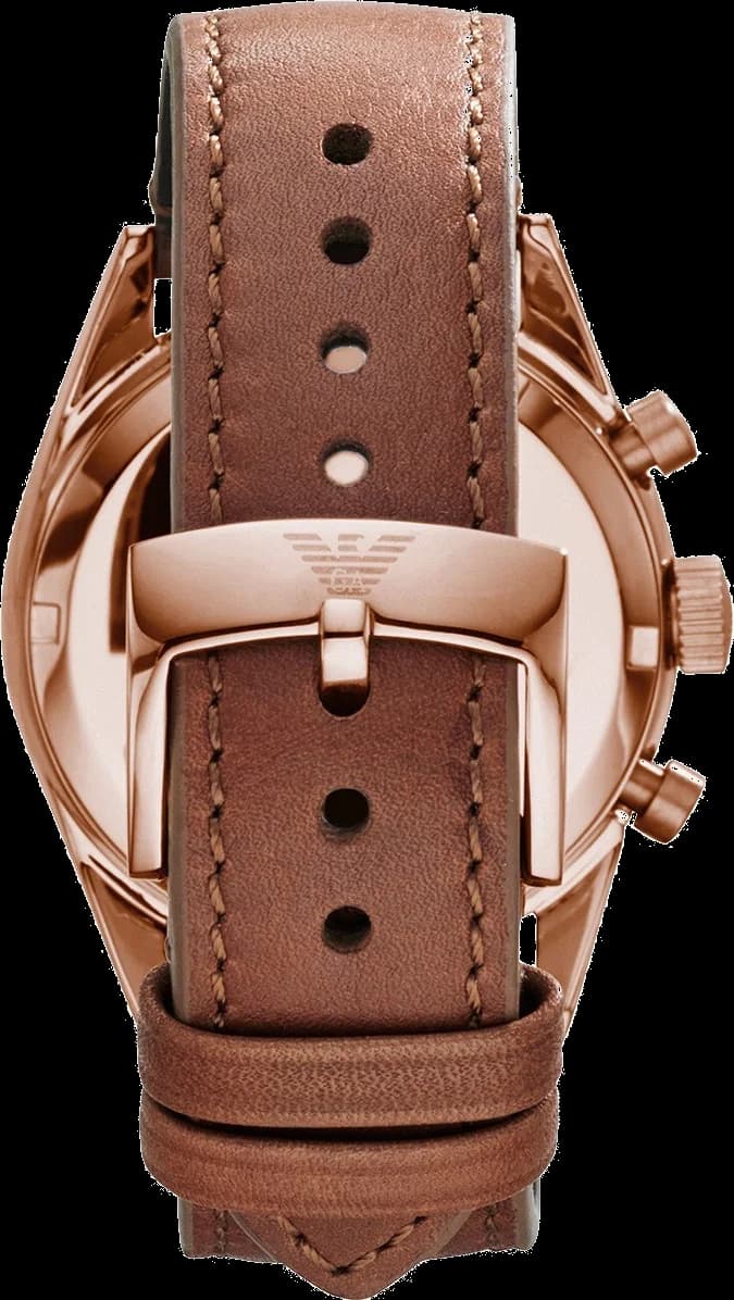Détails du bracelet en acier inoxydable de l'Emporio Armani AR5996
