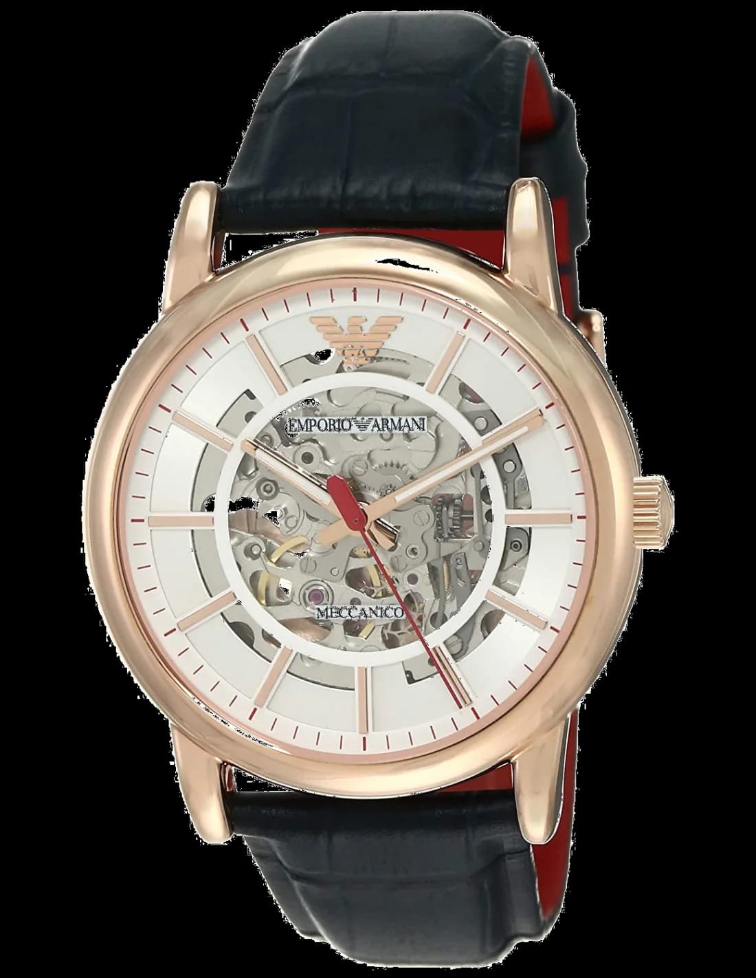 Emporio Armani AR60009 — Montre chronographe en acier et cuir — Montres Outlet