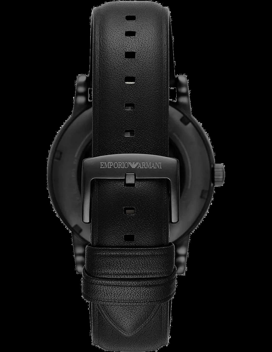 Bracelet en cuir de la montre Emporio Armani AR60012