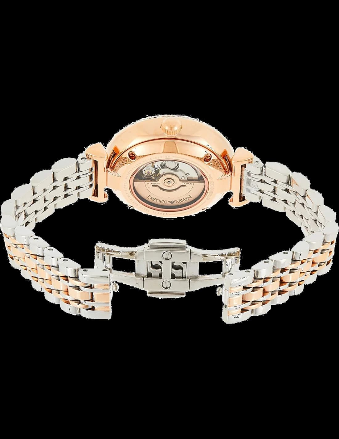 Montre Femme Emporio Armani Gianni T-Bar AR60019 Automatique vue 3